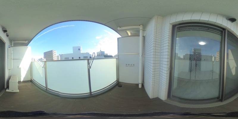 パノラマ画像バルコニー