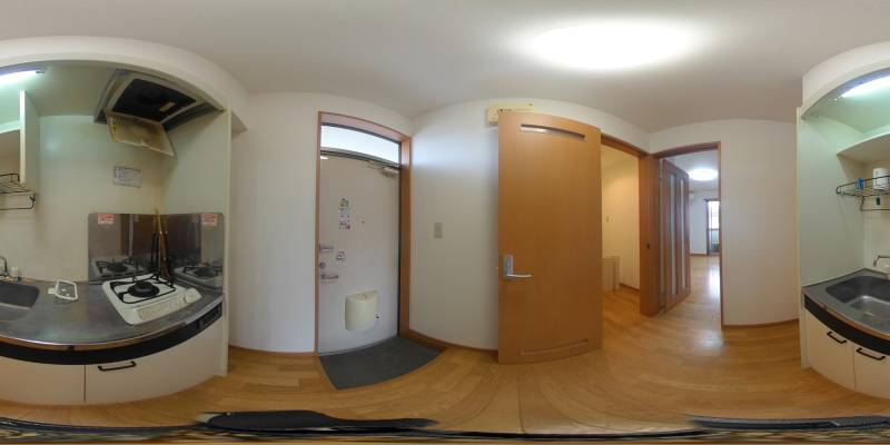 パノラマ画像キッチン