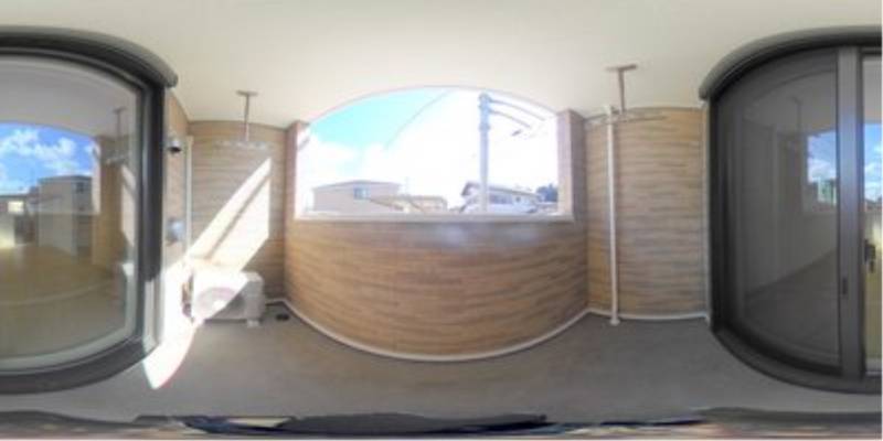 パノラマ画像バルコニー