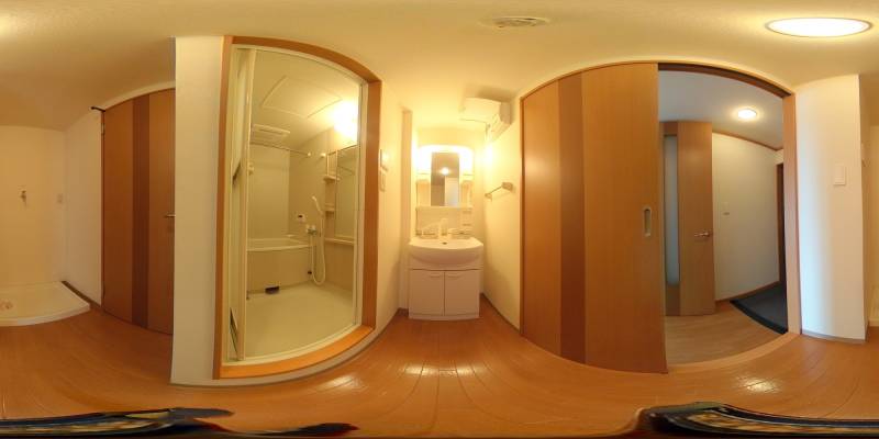 パノラマ画像洗面所