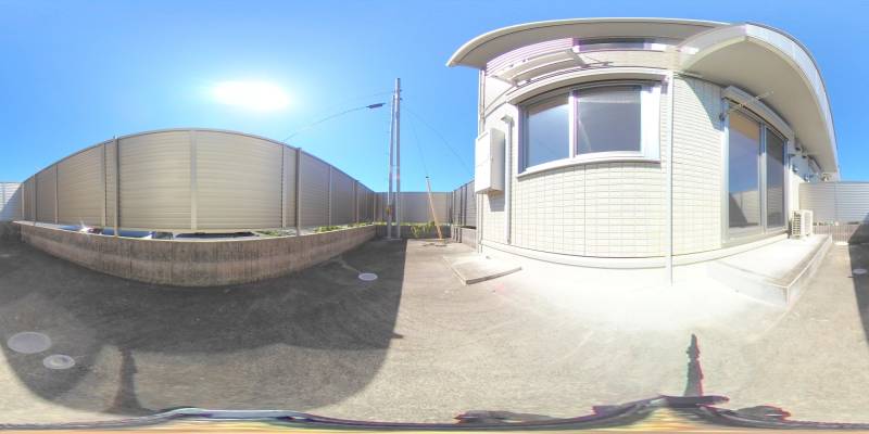 パノラマ画像バルコニー