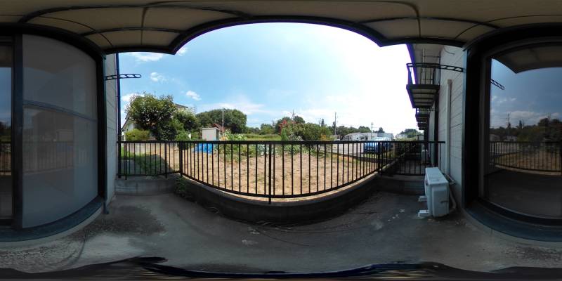 パノラマ画像バルコニー