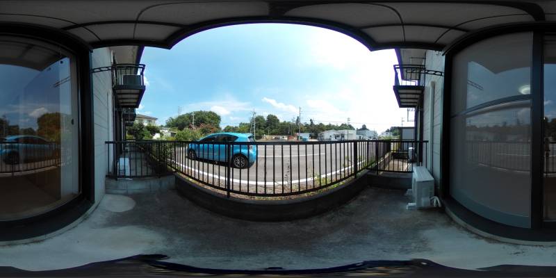 パノラマ画像バルコニー