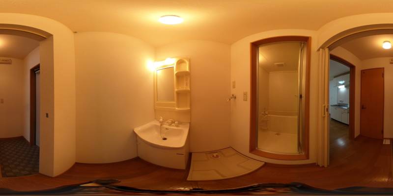 パノラマ画像洗面所