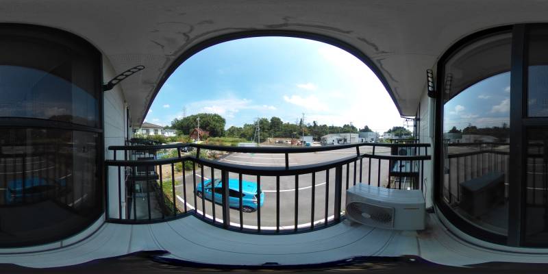 パノラマ画像バルコニー