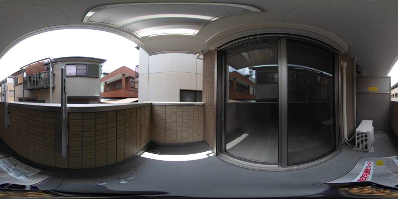 パノラマ画像バルコニー