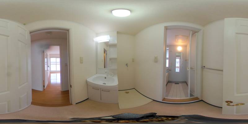 パノラマ画像洗面所