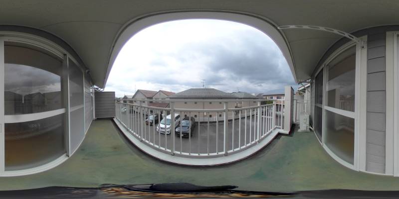 パノラマ画像バルコニー