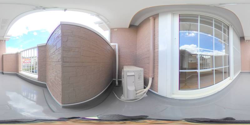 パノラマ画像バルコニー