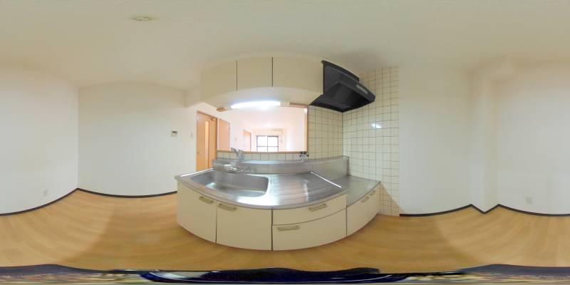 パノラマ画像キッチン