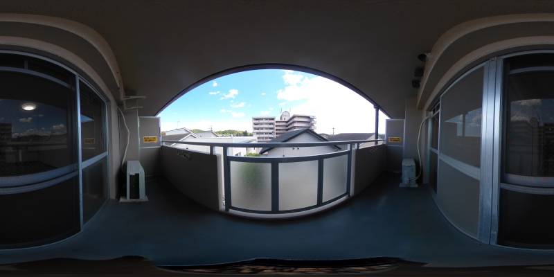 パノラマ画像バルコニー