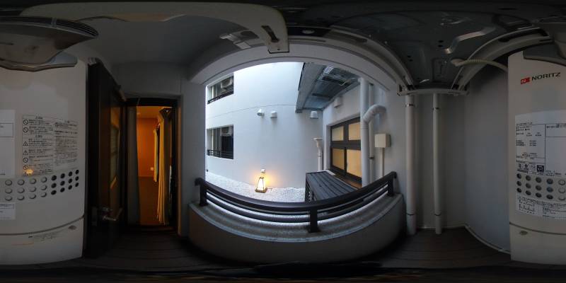 パノラマ画像庭