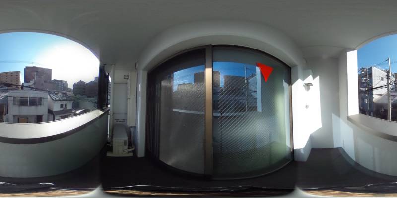 パノラマ画像バルコニー