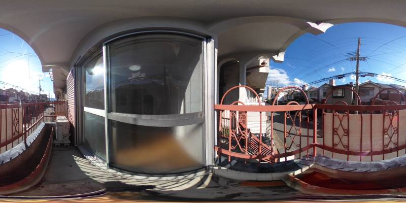 パノラマ画像バルコニー