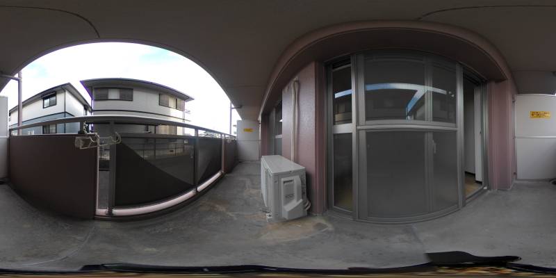 パノラマ画像バルコニー