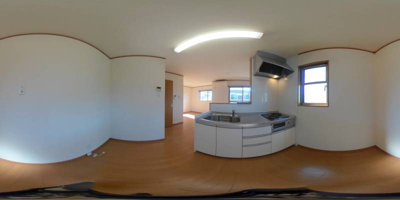 パノラマ画像キッチン