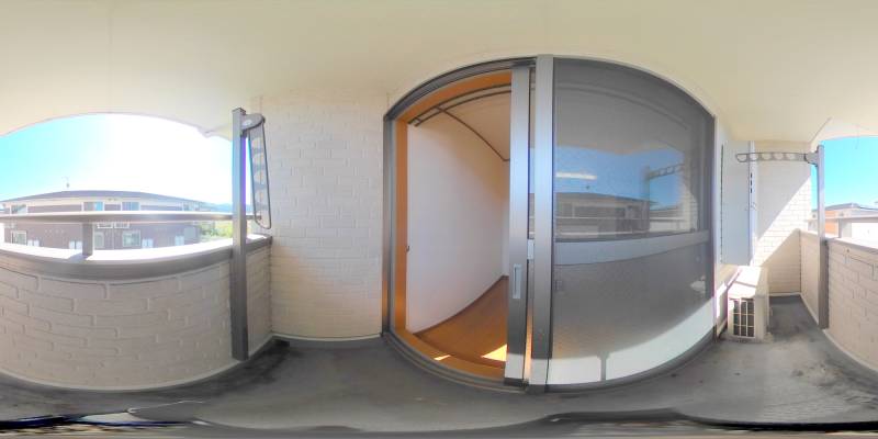 パノラマ画像バルコニー