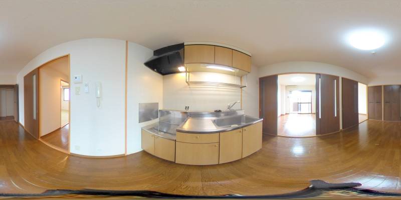 パノラマ画像キッチン