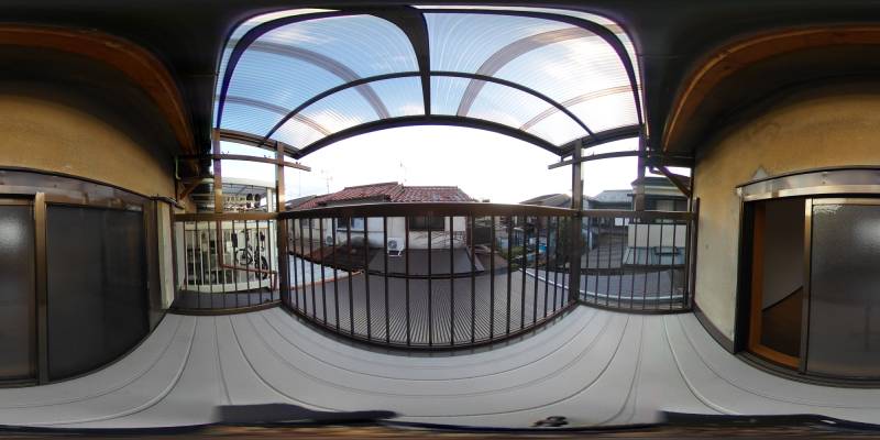 パノラマ画像バルコニー