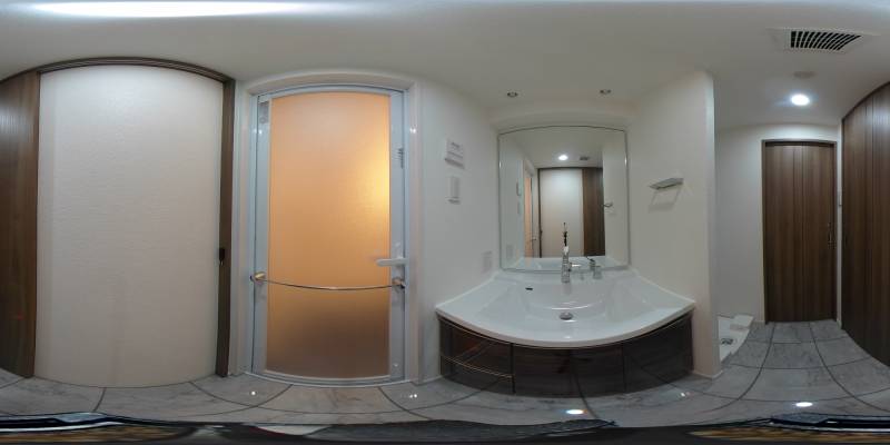 パノラマ画像洗面所