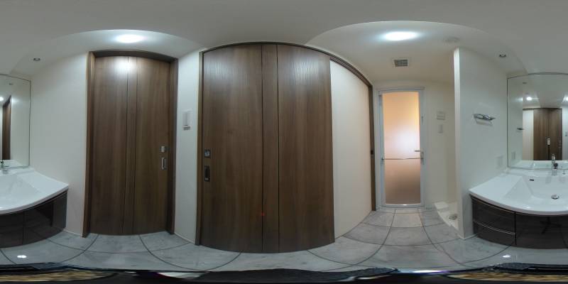 パノラマ画像洗面所