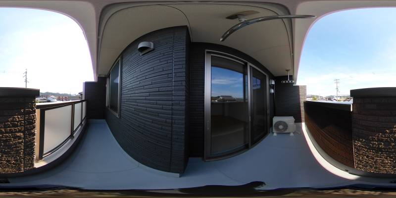 パノラマ画像バルコニー