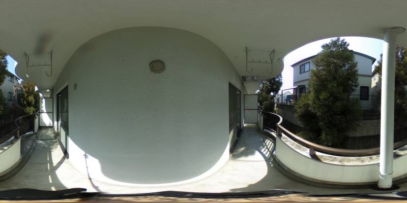 パノラマ画像バルコニー