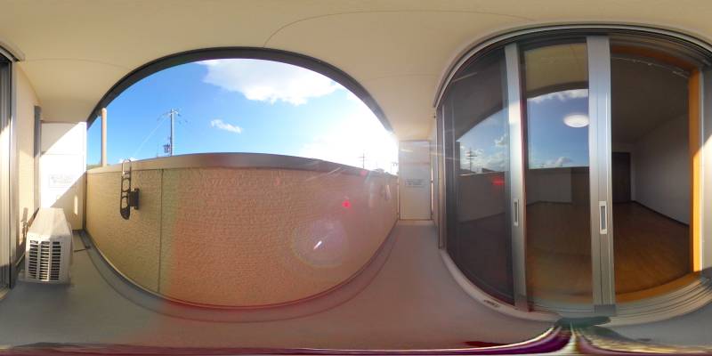 パノラマ画像バルコニー