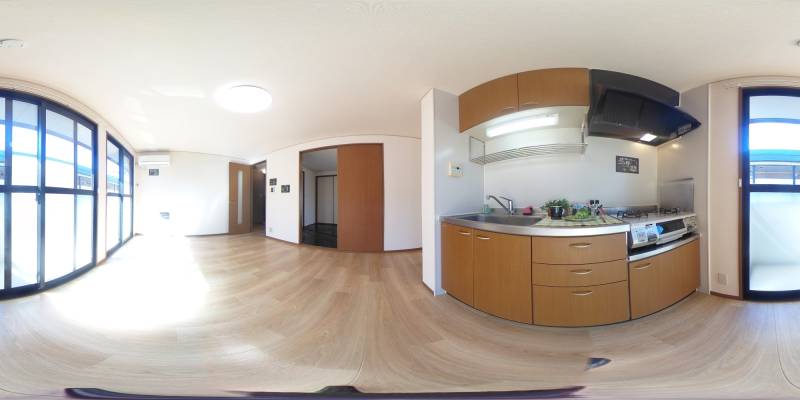 パノラマ画像キッチン