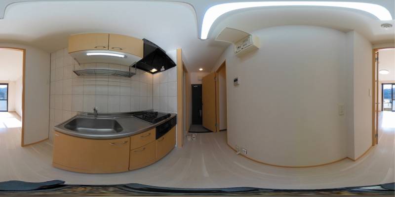 パノラマ画像キッチン