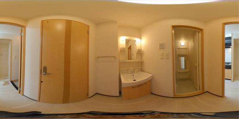 パノラマ画像洗面所