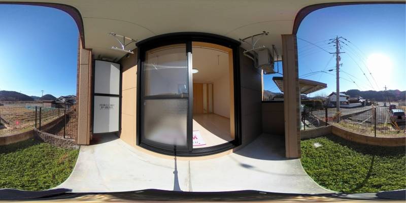 パノラマ画像庭