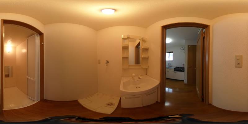 パノラマ画像洗面所