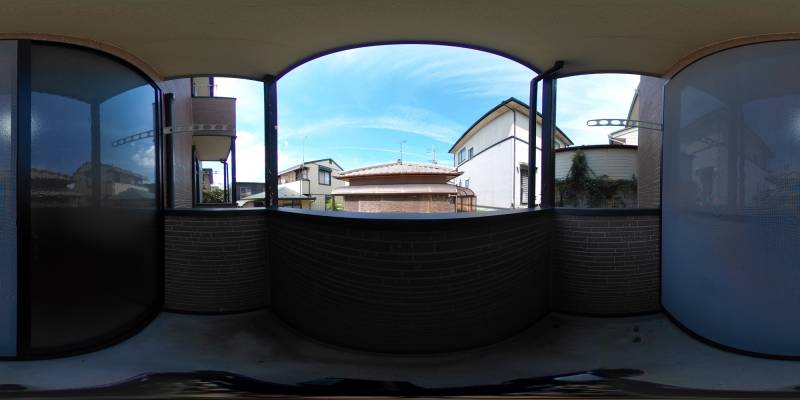 パノラマ画像バルコニー