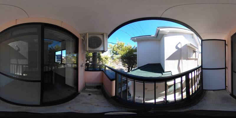 パノラマ画像バルコニー