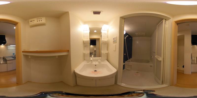 パノラマ画像洗面所