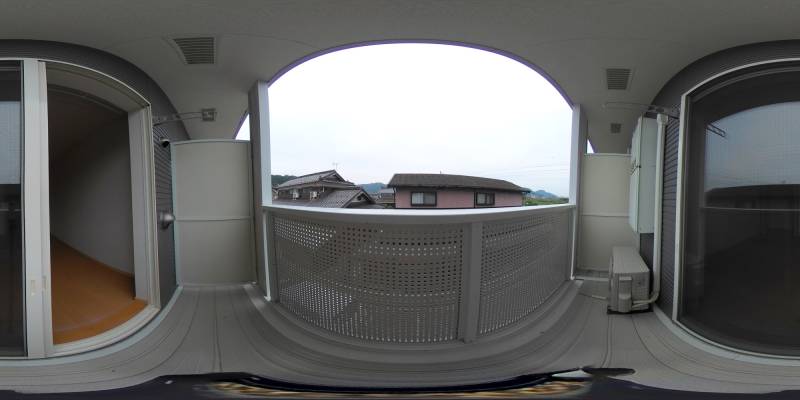 パノラマ画像バルコニー