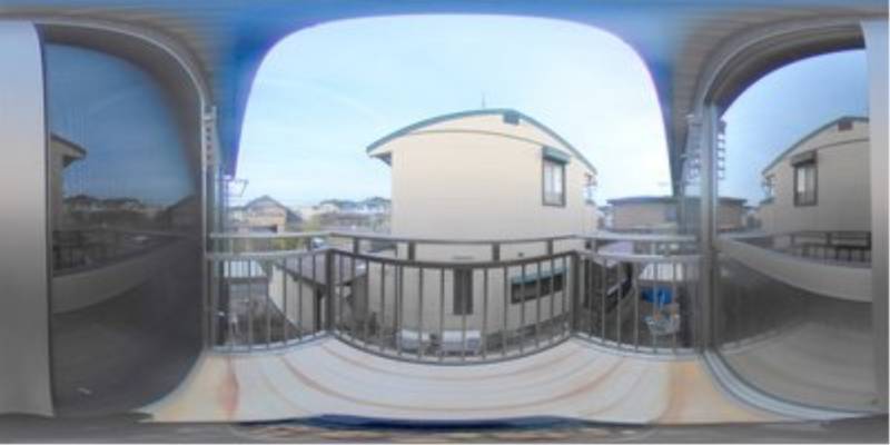 パノラマ画像バルコニー