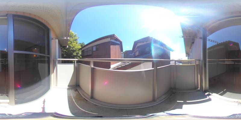 パノラマ画像バルコニー