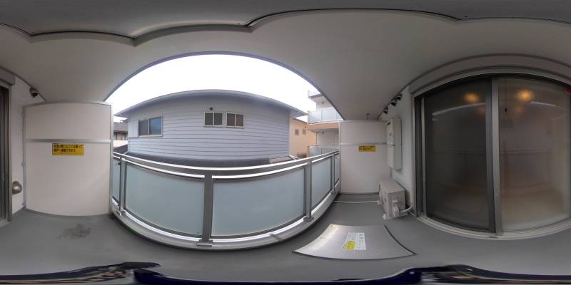 パノラマ画像バルコニー