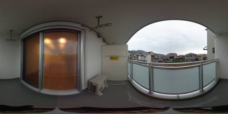 パノラマ画像バルコニー