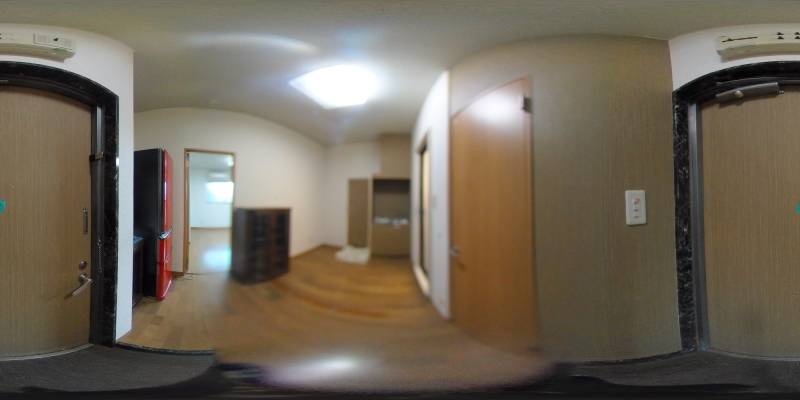 パノラマ画像寝室