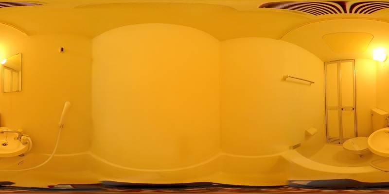 パノラマ画像バスルーム