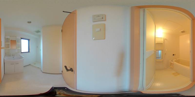 パノラマ画像バスルーム