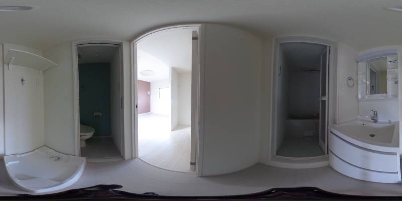 パノラマ画像洗面所