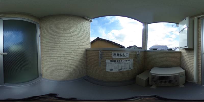 パノラマ画像バルコニー