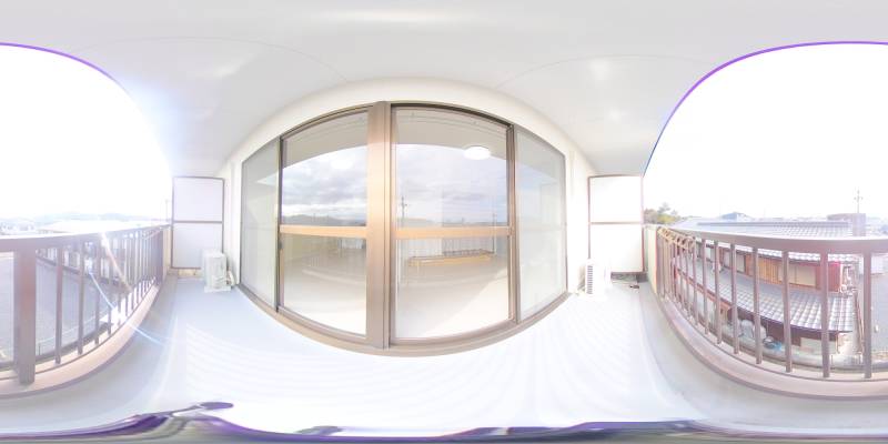 パノラマ画像バルコニー