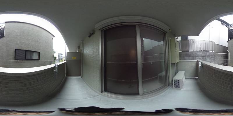 パノラマ画像バルコニー