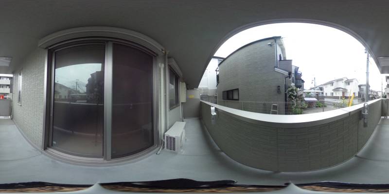 パノラマ画像バルコニー