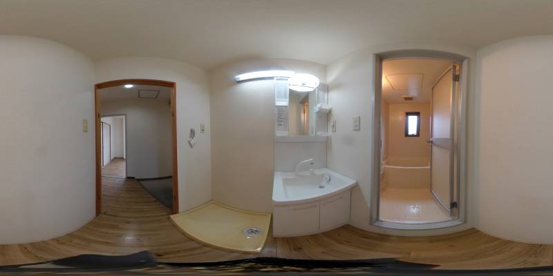 パノラマ画像洗面所